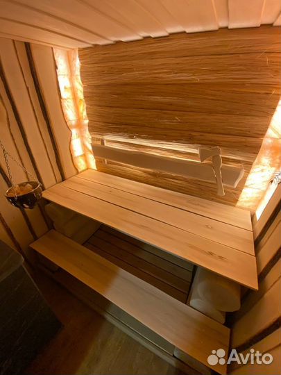 Доска необрезная Липа для бани Кантри