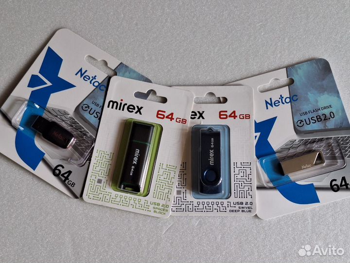 USB флешки Mirex, Netac, Samsung, Transcend