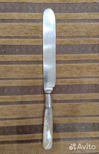 Раритетный нож серебро, перламутр, Англия