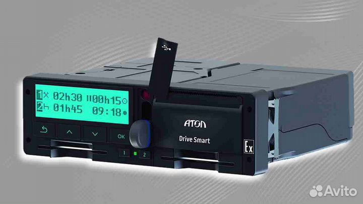 Цифровой автомобильный тахограф Atol.С установкой