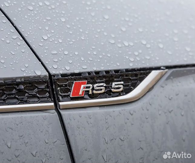 Жабры на крыло молдинги Audi RS5 хром сереб черные