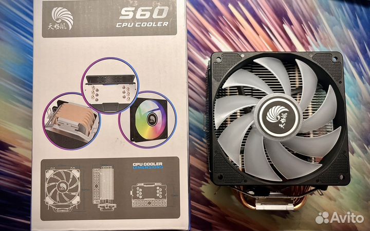 Башня для процессора TDP 150w 6 трубок