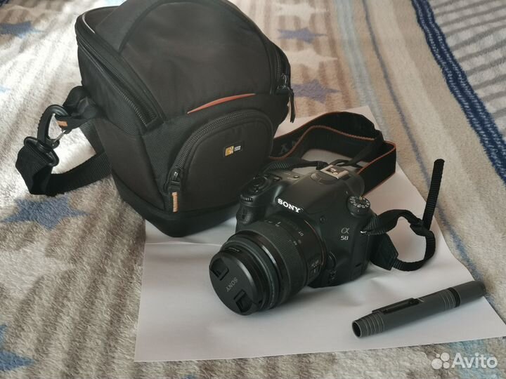Зеркальный фотоаппарат sony a58+много доп.предмето
