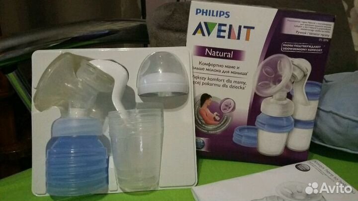 Молокоотсос Philips avent с системой хранения