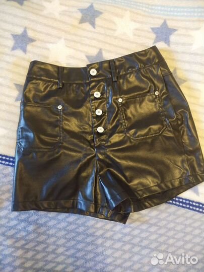 Шорты кожаные