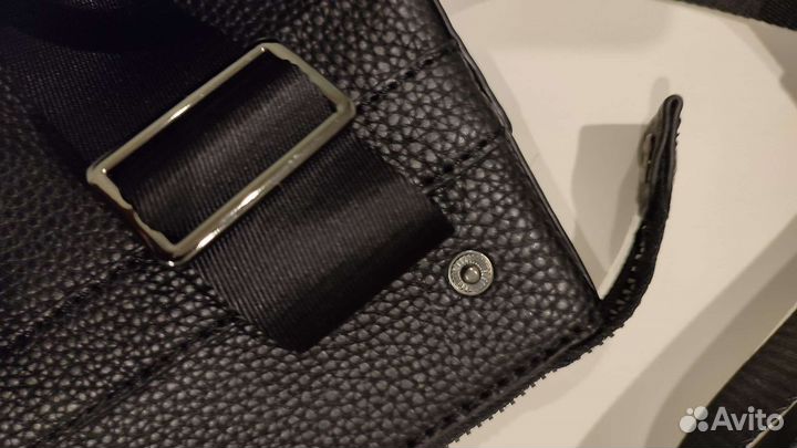 Мужская кожаная сумка кроссбоди новая