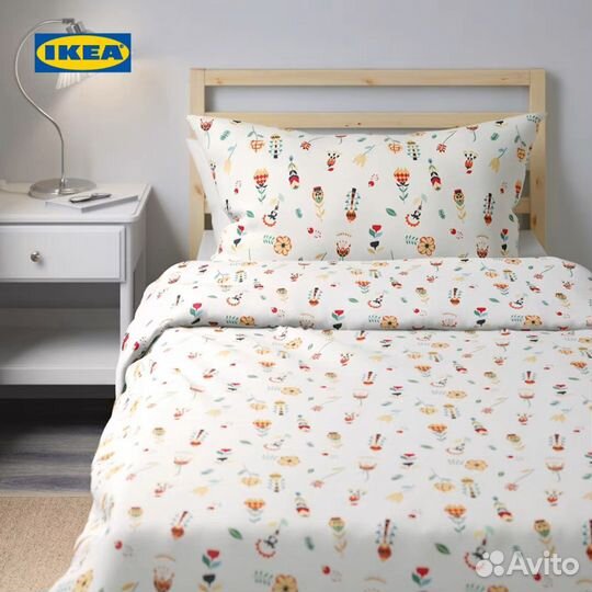 Постельное белье IKEA tovsippa rosenfibbla lattjo