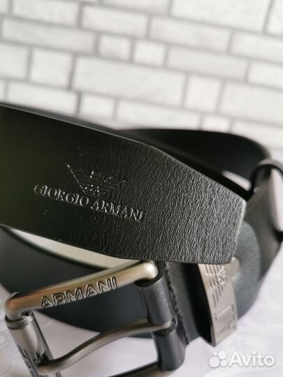 Мужской кожаный ремень Armani