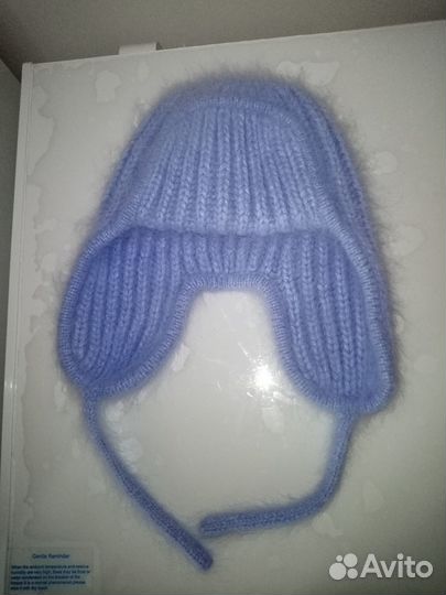 Шапка ушанка из пуха норки