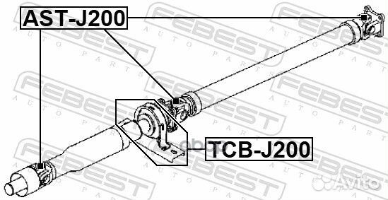 Подшипник подвесной карданного вала TCB-J200