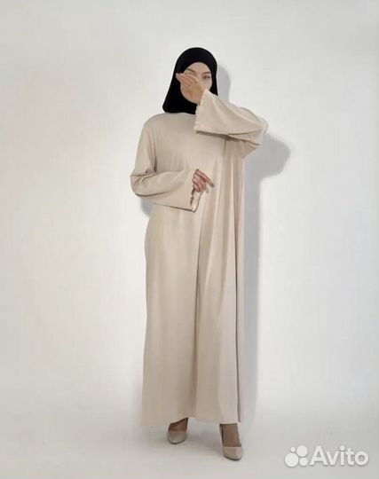 Платье-абая новая 42-50 мусульманское лапша