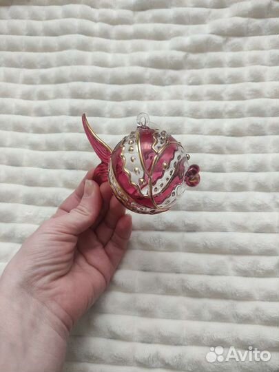 Стеклянные ёлочные игрушки. Ручная работа