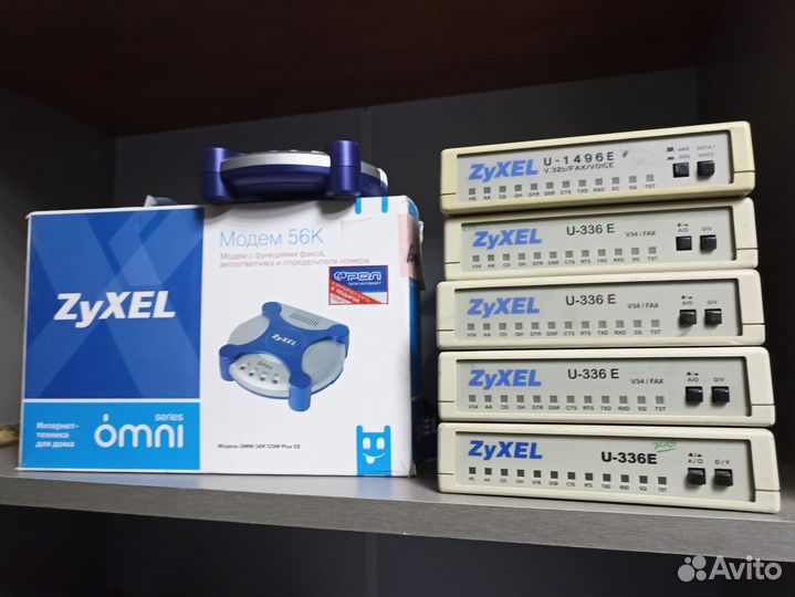 Модемы zyxel u-1496e, u 336e, 56k