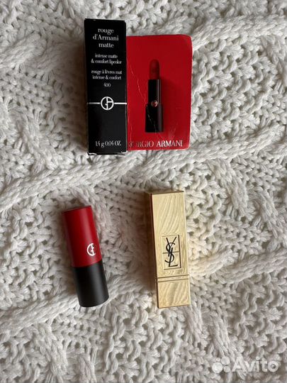 Помады ysl armani миниатюры