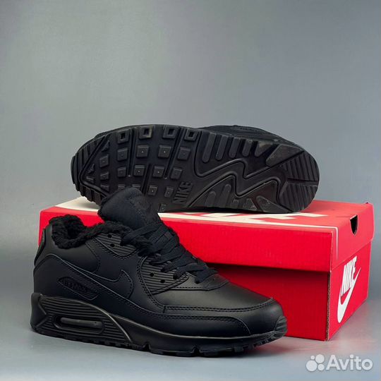 Кроссовки Nike air max 90 зима с мехом