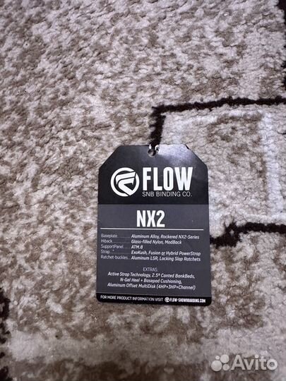 Новые крепления для сноуборда Flow NX2, размер L