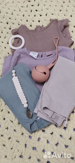Вещи на девочку пакетом, размер 86