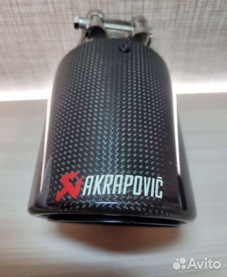 Насадка на глушитель Akrapovic style закругленная