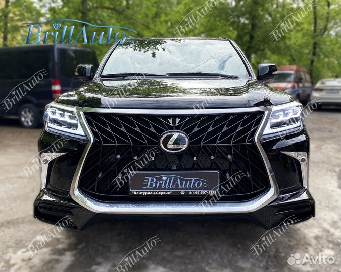 Рестайлинг Lexus LX 07-15 обвес, бампер и решетка