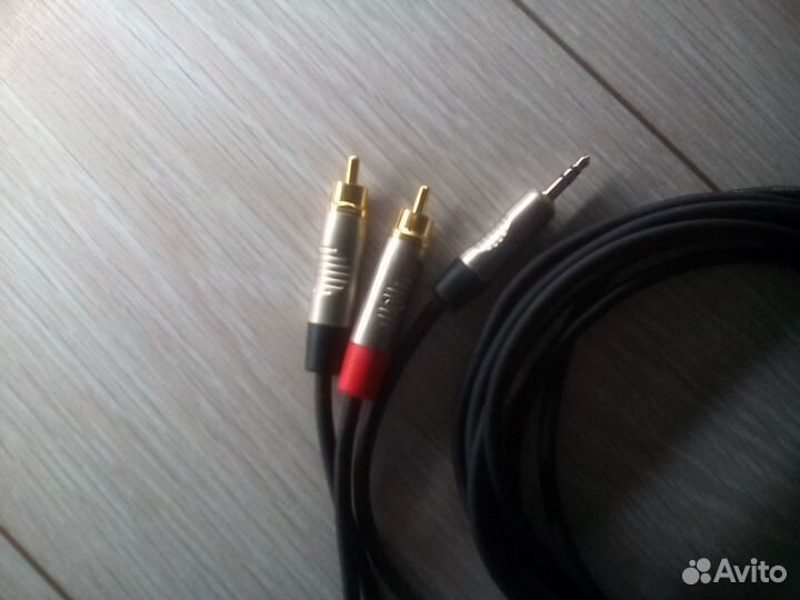 Аудио кабель Джек 3,5 Стерео - 2 тюльпана RCA
