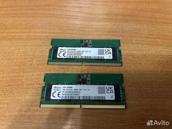 Оперативная память SK Hynix DDR5 5600 SO-dimm 16Gb