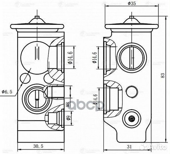 Клапан расш. кондиционера (трв) для а/м Hyundai