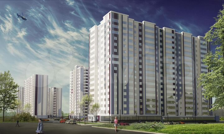 3-к. квартира, 85,2 м², 1/17 эт.