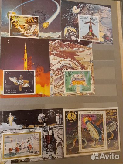 Почтовые марки тема космос