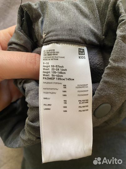 Утепленные брюки uniqlo 135-145