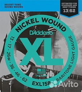 Струны для электрогитары 13-62 D'addario EXL158