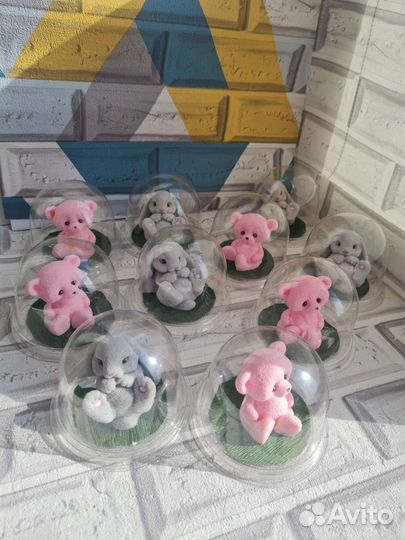 Фигурки из мыла / мишка /кролик/дракоша