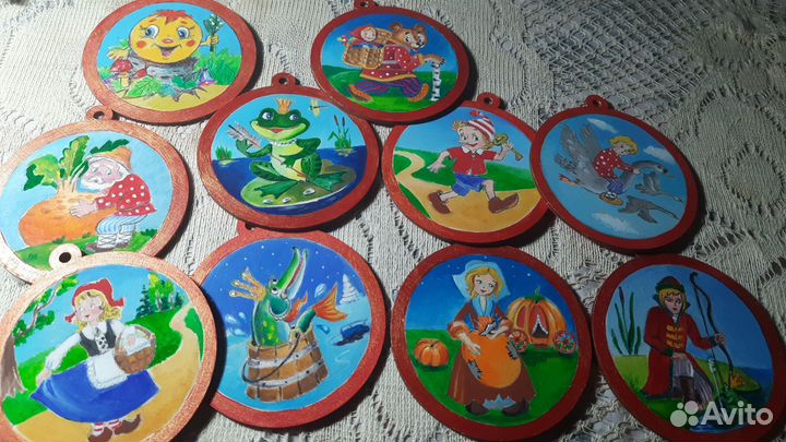 Деревянные елочные игрушки