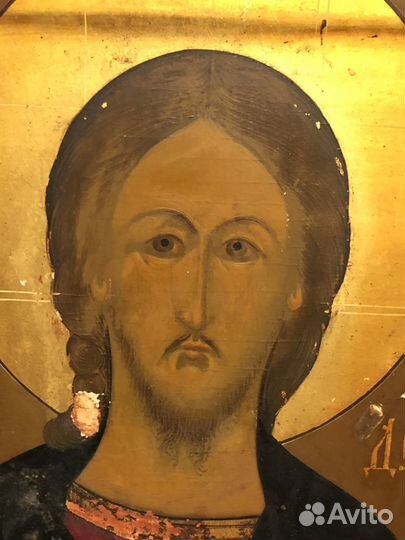 Старинная икона Вседержитель, Иисус