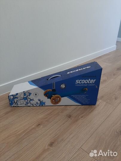 Самокат Kreiss трехколесный новый