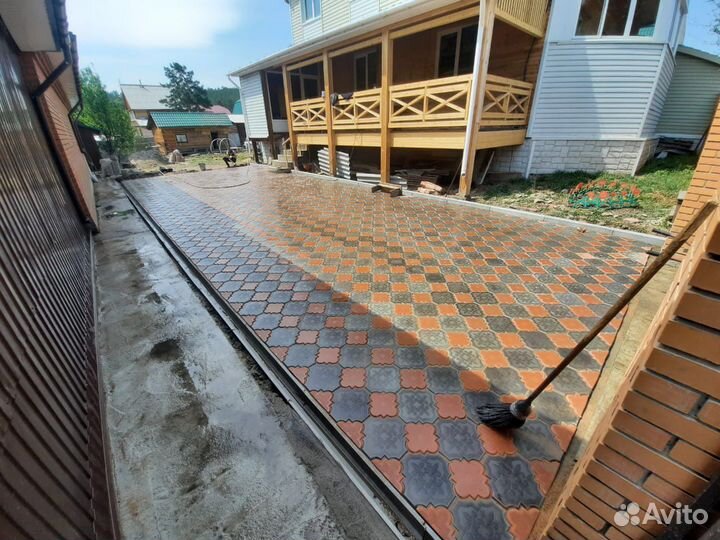 Укладка тротуарной плитки