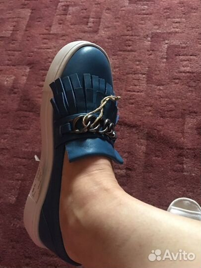 Слипоны Fellini новые кожа Италия