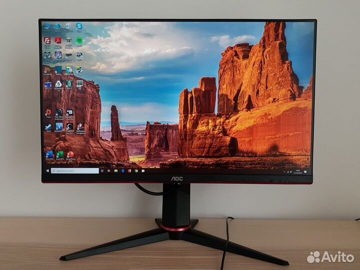 Игровой монитор AOC 24 дюйма fullHD 75 Гц