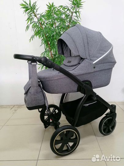 Коляска 3в1 Noordi Fjordi (графит/лен)