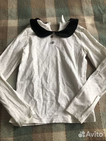 Блузка белая школьная 2 шт