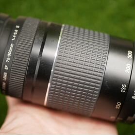 Телеобъектив полнокадровый canon EF 75-300 версия