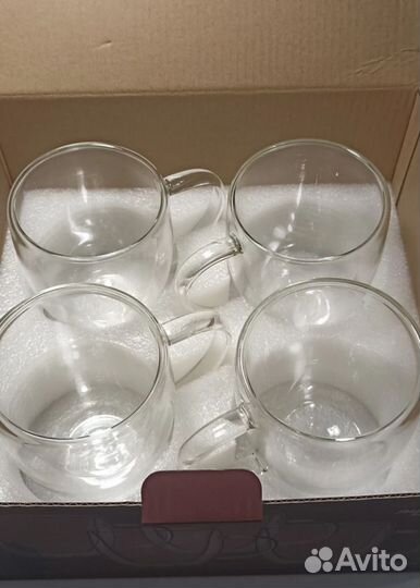 Набор кружек с двойными стенками 350 мл