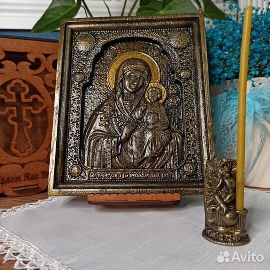 Икона Неувядаемый Цвет. подарочный комплект