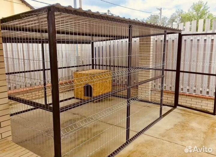 Вольер для собак железный