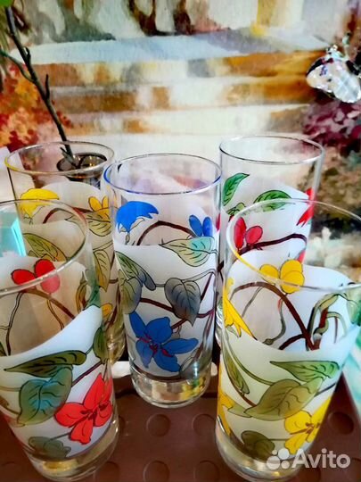 Набор стаканов новый, 5 шт