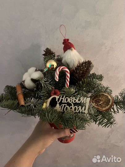 Композиции из нобилиса (лапника) живая