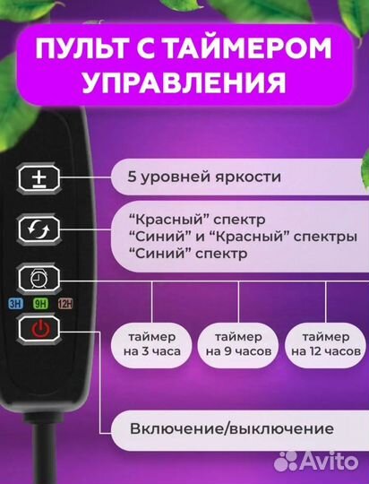 Фитолампа для растений полный спектр