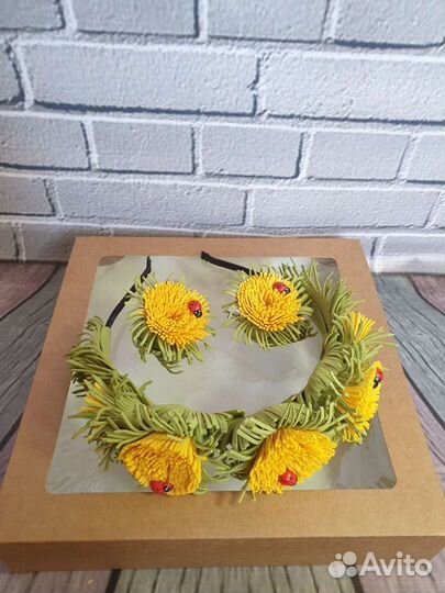 Ободок для волос ручной работы