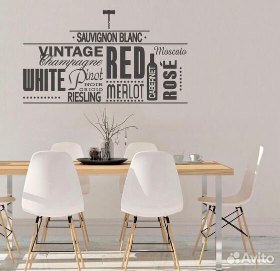 Наклейки на обои (стены) и другой интерьер