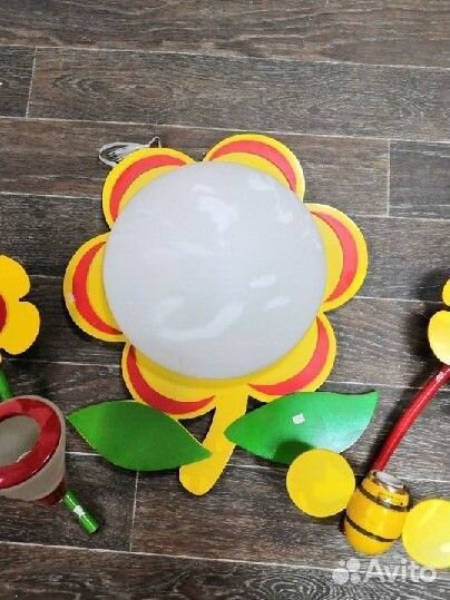 Трио детских светильников цветочная поляна