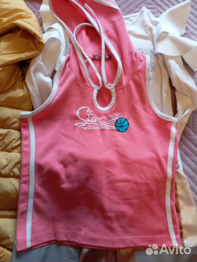 Большой пакет одежды на девочку 7-11 лет